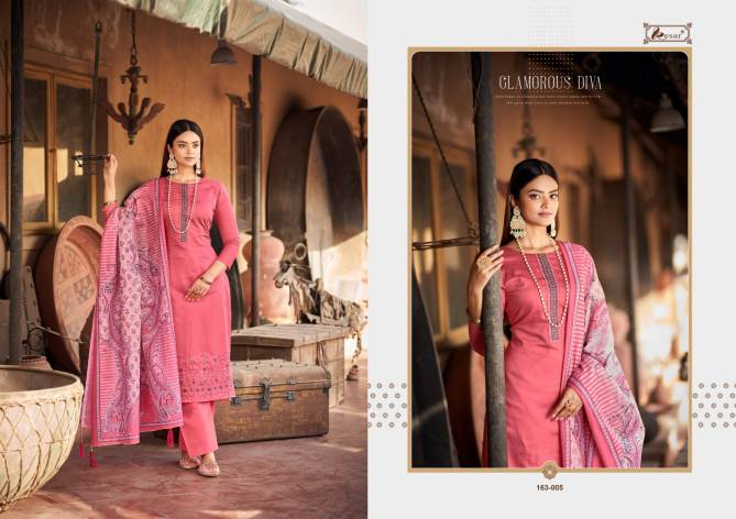 Kesar Ehsaas 163-001 to 163-006 Wholesale Printed Cotton Dress Material